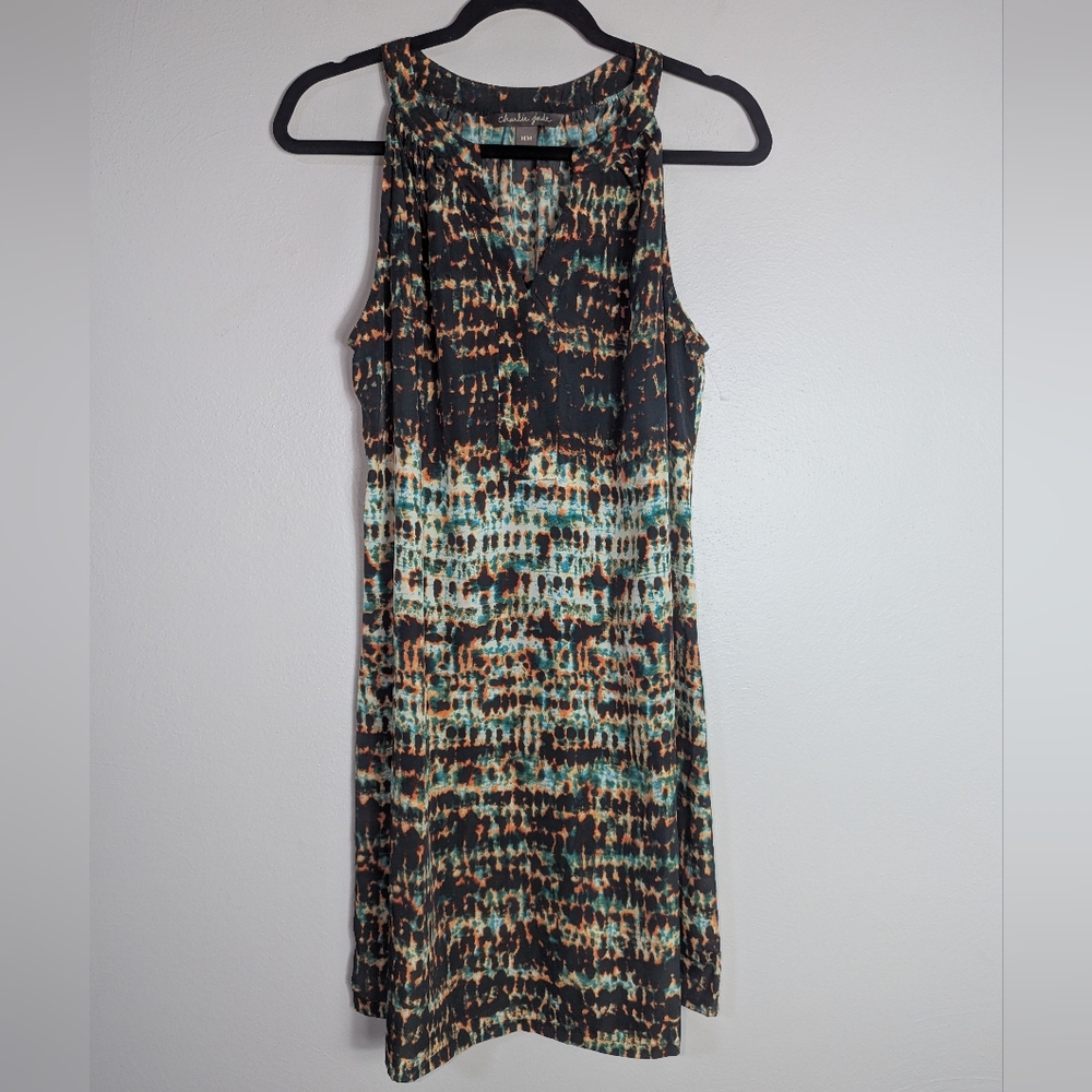 M Charlie Jade Tie Dye Mini Tie Waist Shift Dress